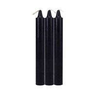 Japanese Drip Candles Black 3-Pack