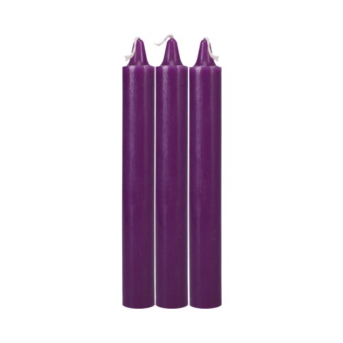 Velas Japonesas Goteantes Moradas - Perfectas para el Juego Sensorial