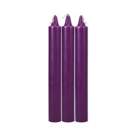 Velas Japonesas Goteantes Moradas - Perfectas para el Juego Sensorial