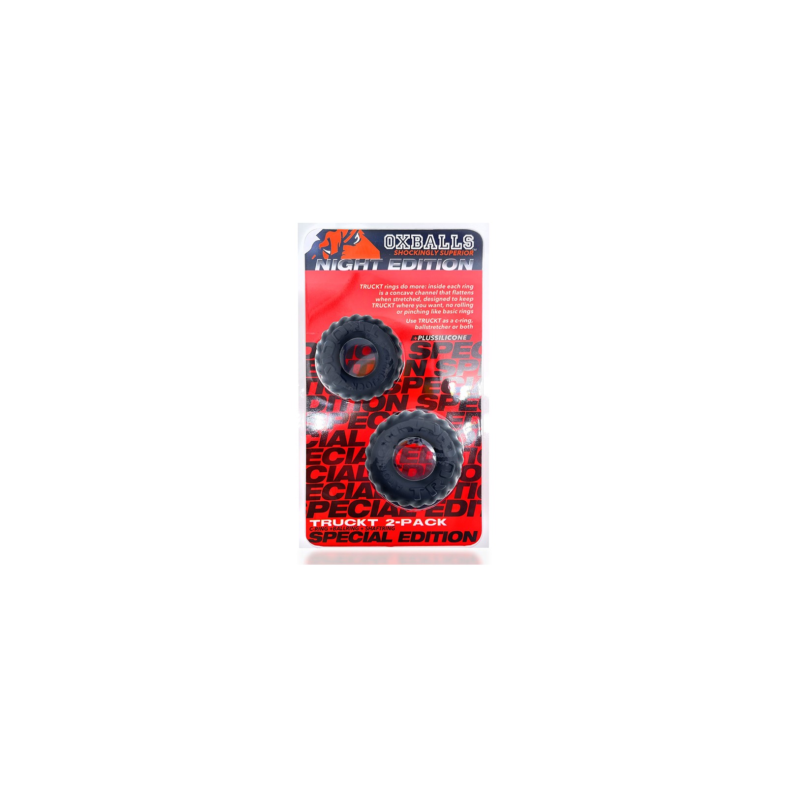 OxBalls Truckt 2-Piece Cockring Plus for Enhanced Performance