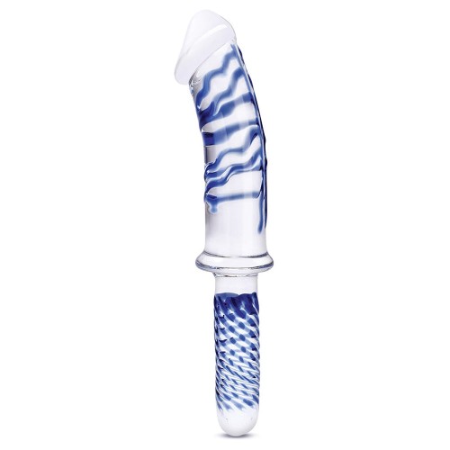 Glas 11 in. Double Ended Glass Dildo with Handle