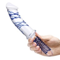 Glas 11 in. Double Ended Glass Dildo with Handle