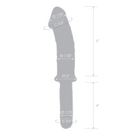 Glas 11 in. Double Ended Glass Dildo with Handle