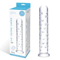 Glas 10in Extra Large Glass Dildo - Power and Pleasure