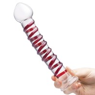 Dildo de Vidrio Glas Mr. Swirly 10" para Placer Sensacional