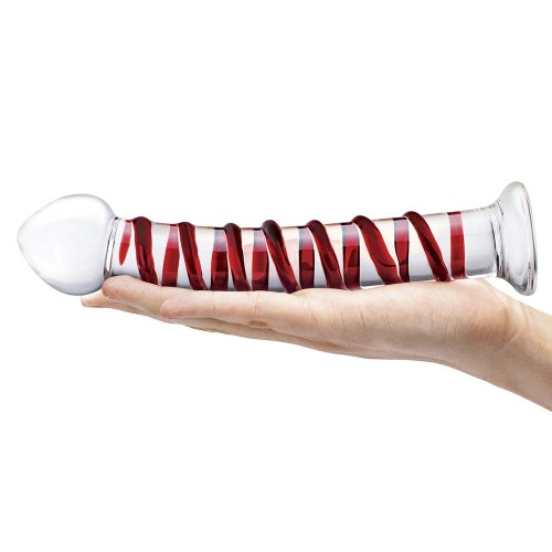 Dildo de Vidrio Glas Mr. Swirly 10" para Placer Sensacional