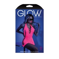 Glow Shock Value Net Halter Dress for Daring Styles