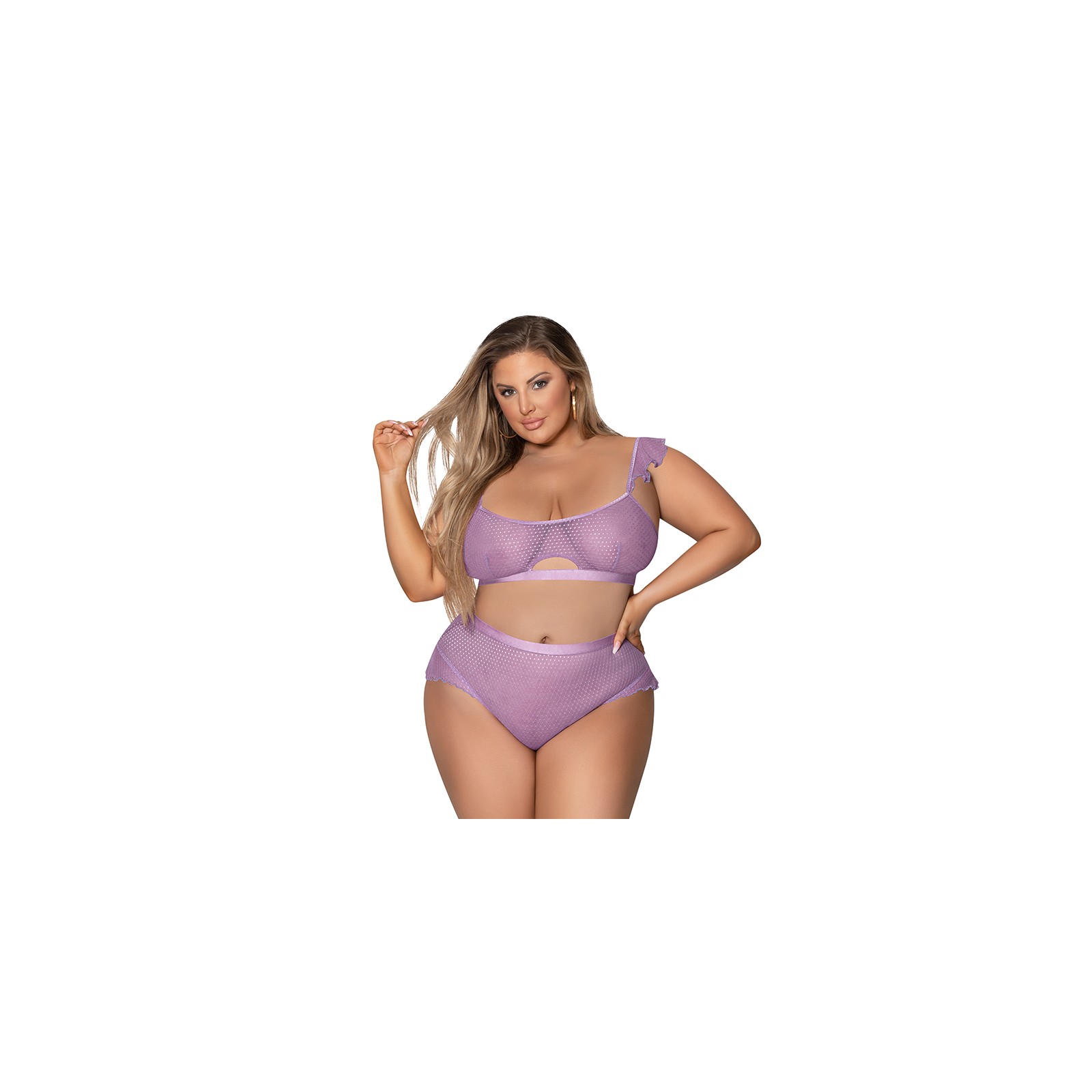 Magic Silk Girl Next Door Bralette & Panty Lilac Queen Size