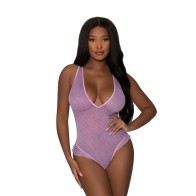 Teddy Plunge Girl Next Door Magic Silk Lila L/XL