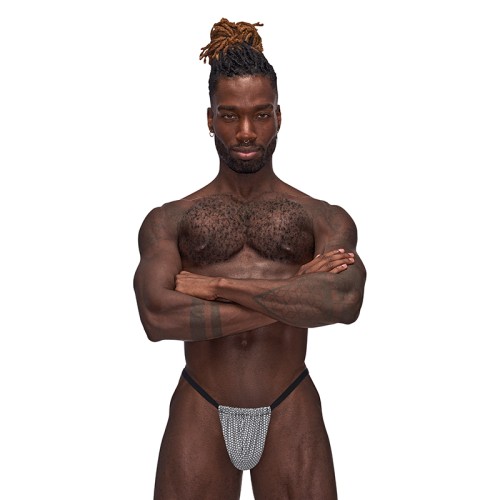 Male Power Sexagon Posing Strap Gray