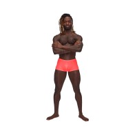 Male Power Mini Short Barely There Coral