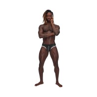 Male Power Sport Mesh Thong Black L/XL