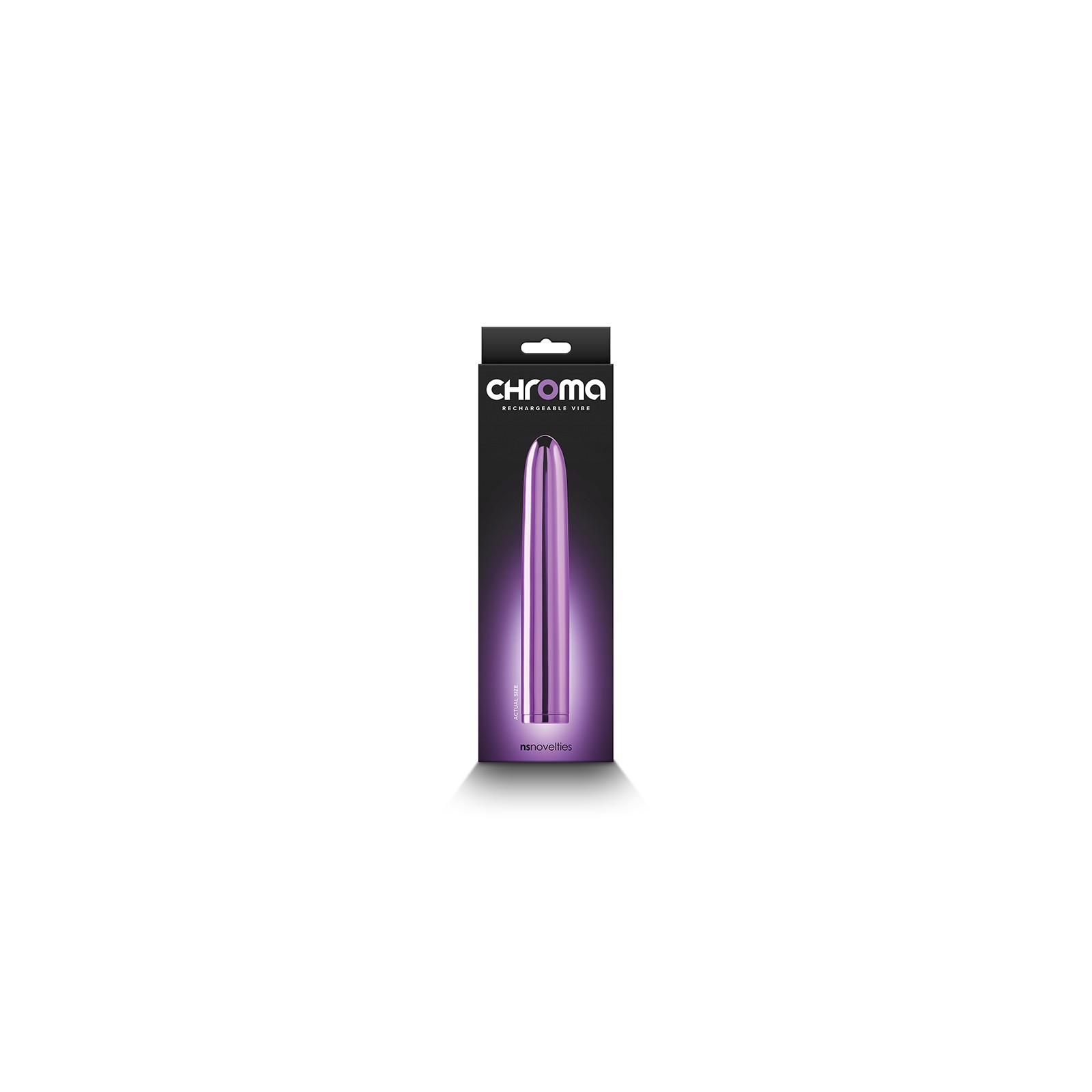 Vibrador Recargable Chroma Morado 7 pulgadas