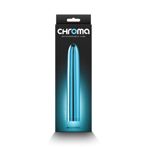 Chroma Rechargeable Vibe - 7 in. Teal