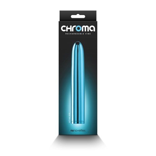 Chroma Rechargeable Vibe - 7 in. Teal