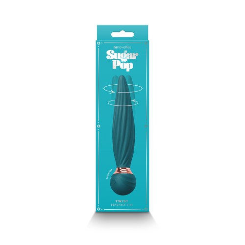 Sugar Pop Twist Gyrating Bendable Vibe Teal - Buy Online