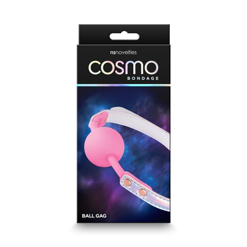 Gag de Bola Arcoíris Cosmo Bondage para Juegos Emocionantes