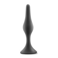 Platinum Silicone Large Black Anal Plug - Perfect for Beginners