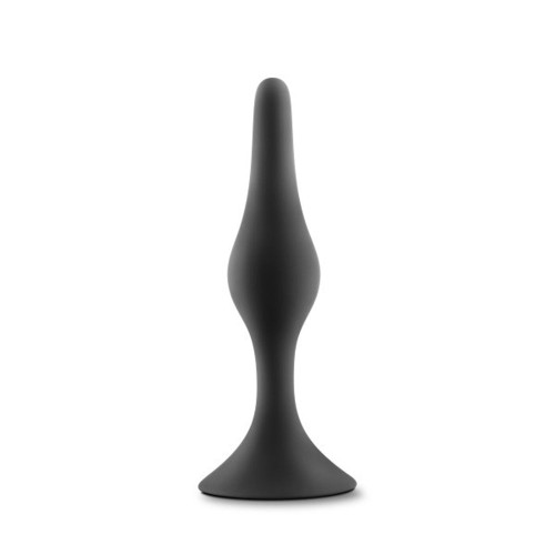 Small Black Platinum Silicone Beginner Anal Plug