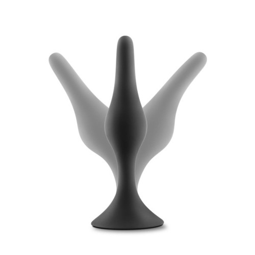 Small Black Platinum Silicone Beginner Anal Plug