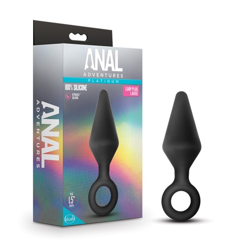 Anal Adventures Large Silicone Loop Plug for Pleasure