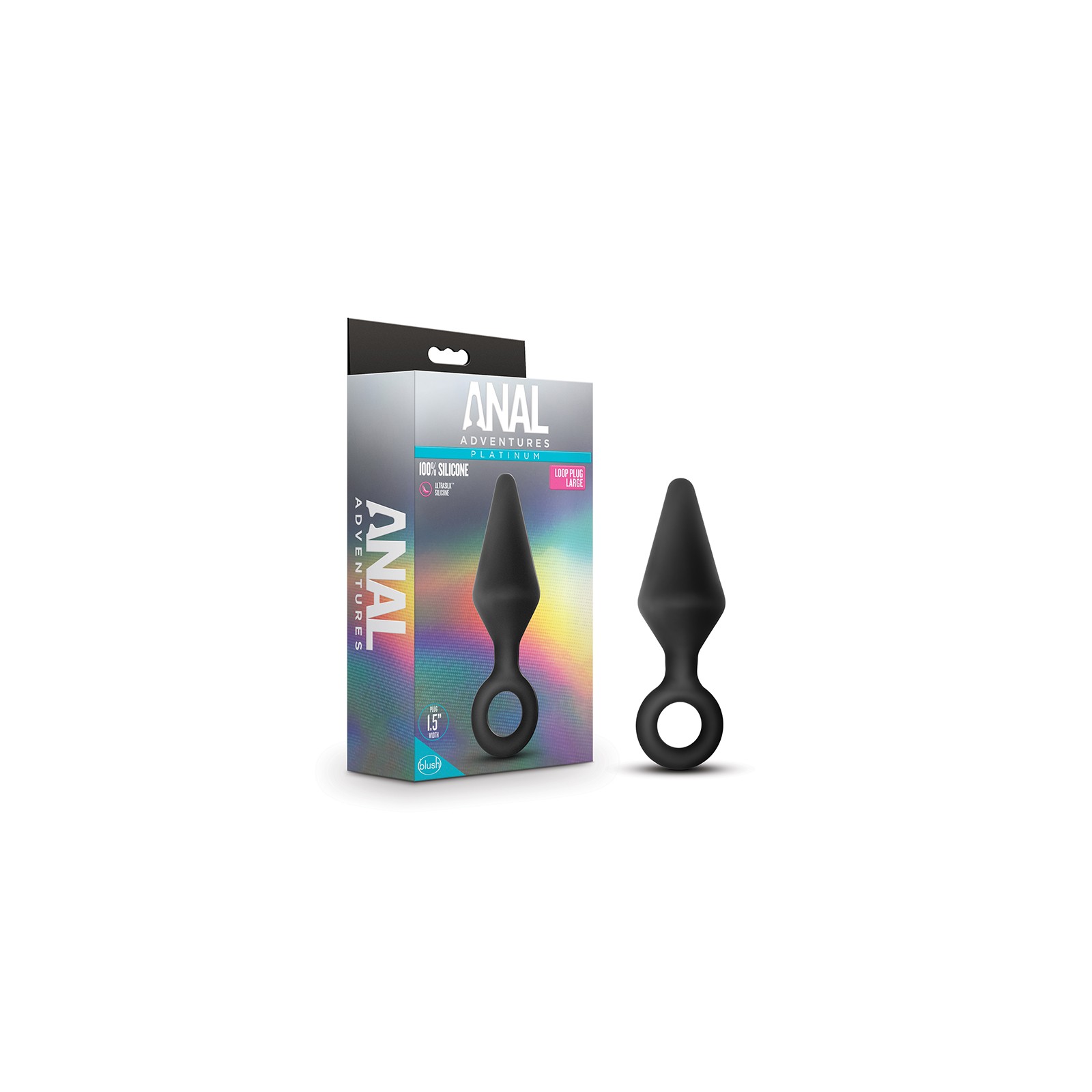 Anal Adventures Large Silicone Loop Plug for Pleasure