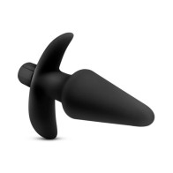 Anal Adventures Platinum Silicone Vibrating Plug - Black