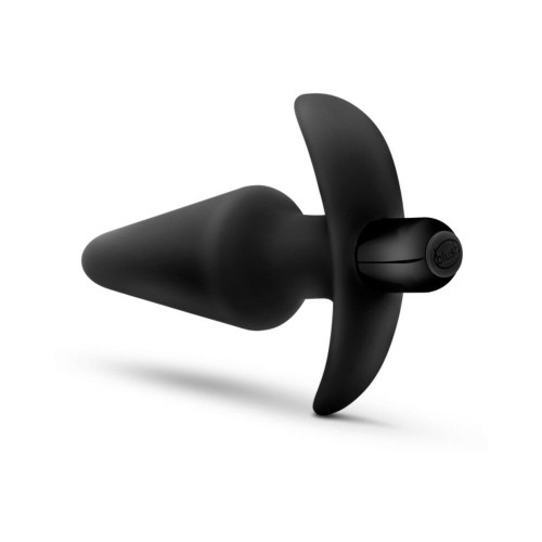 Anal Adventures Platinum Silicone Vibrating Plug - Black