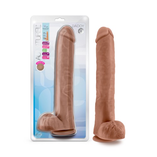 Au Naturel Daddy 14 in. Posable Dildo Tan