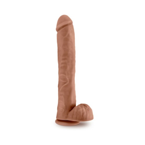 Dildo Posable Au Naturel Daddy 14 in. Beige