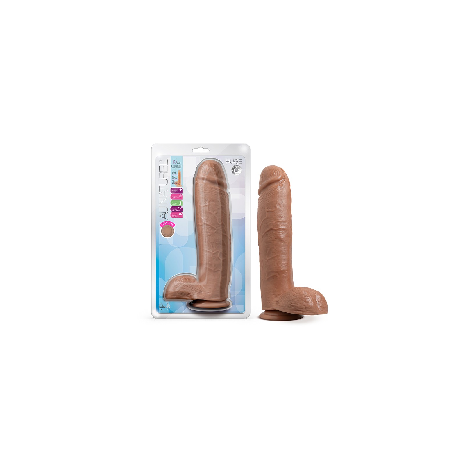 Au Naturel Huge 10 in. Dual Density Dildo