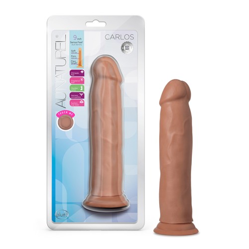 Au Naturel Carlos Posable Dildo 9 in. - Realistic Tan