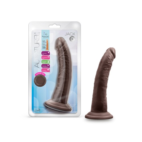 Au Naturel Jack Dildo de Doble Densidad de 7 in