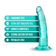 Dildo B Yours Plus Lust n' Thrust de 7 in. Teal