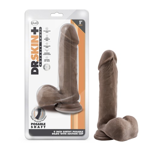 Dr. Skin Plus 9 in. Triple Density Dildo - Ultimate Realism