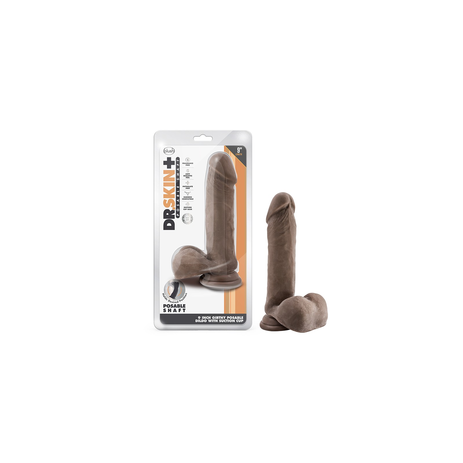 Dildo Dr. Skin Plus 9 in. Triple Density - Realismo Definitivo