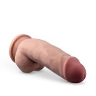 Dr. Skin Plus Dildo Girthy 7 Pulgadas con Bolas Tan