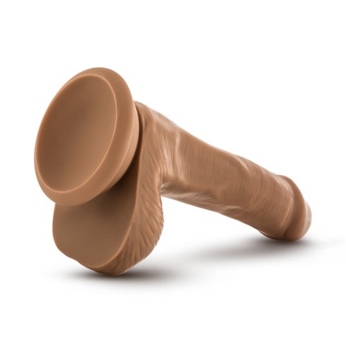 Dr. Skin Plus Realistic 6 in. Posable Dildo with Balls Tan