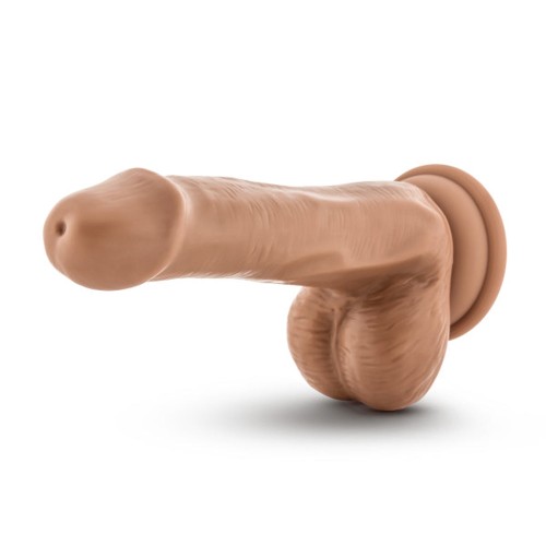 Dr. Skin Plus Realistic 6 in. Posable Dildo with Balls Tan