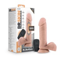 Dr. Skin Dildo Thumping Dr. Beckham 7 in. con Testículos - Placer Recargable