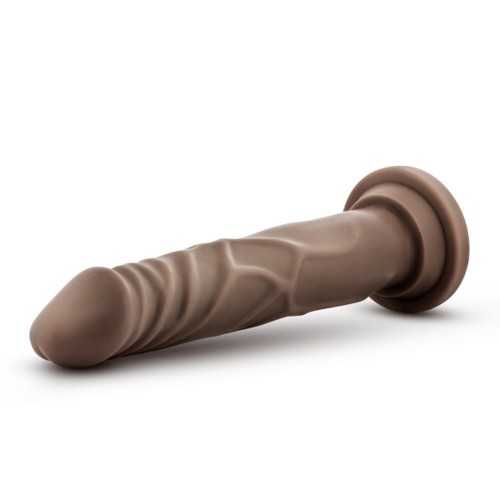 Dr. Skin Silicone Dr. Carter Realistic Dildo 7 in. - Brown