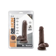 Dr. Skin Dildo Realista Posable con Base de Succión