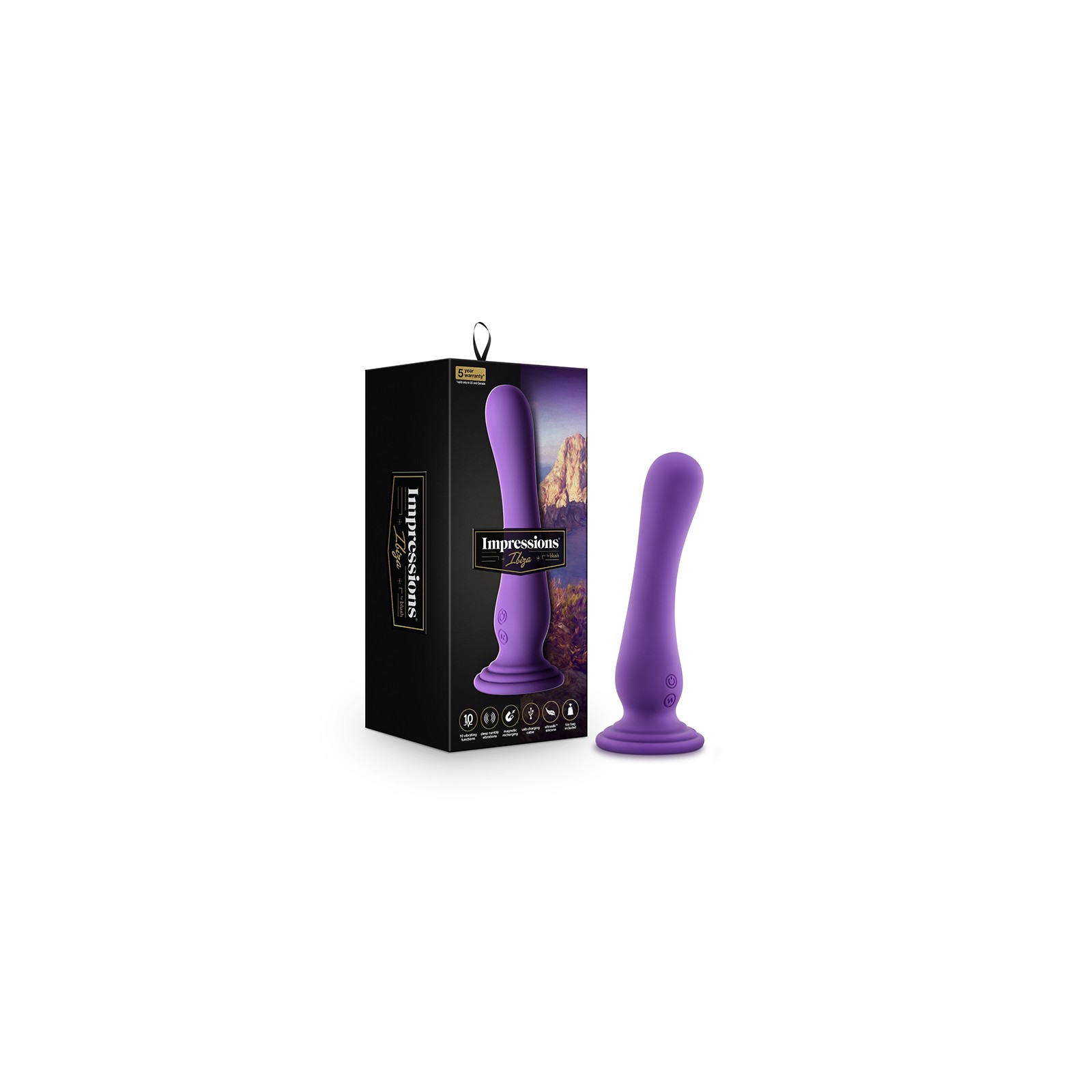 Impressions Ibiza Rechargeable Vibrator with Suction Cup