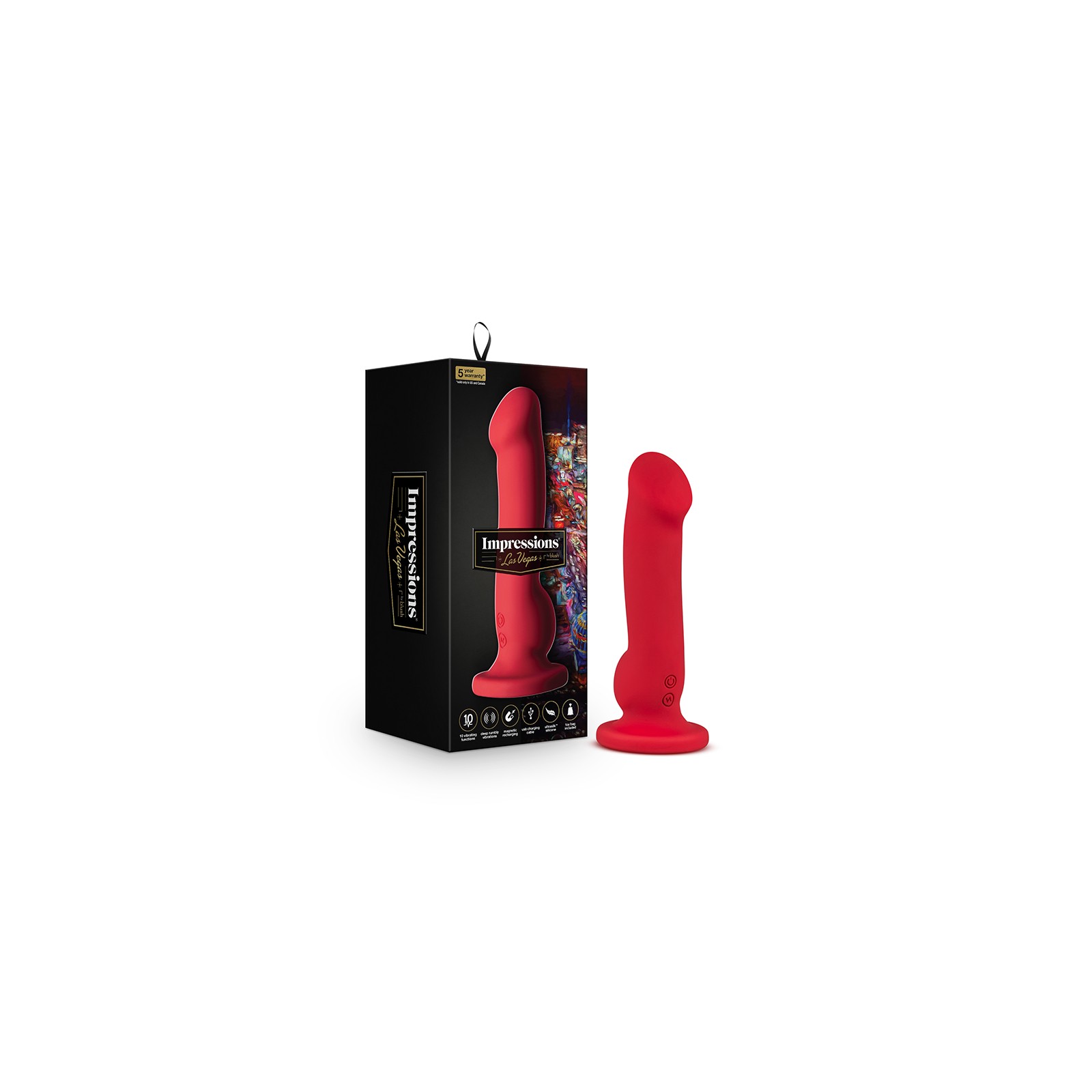 Impressions Las Vegas Vibrating Dildo for Enthralling Pleasure