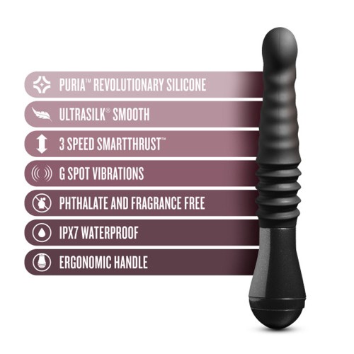 Dildo de Silicona Temptasia Lazarus 10 pulgadas Negro