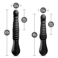 Dildo de Silicona Temptasia Lazarus 10 pulgadas Negro