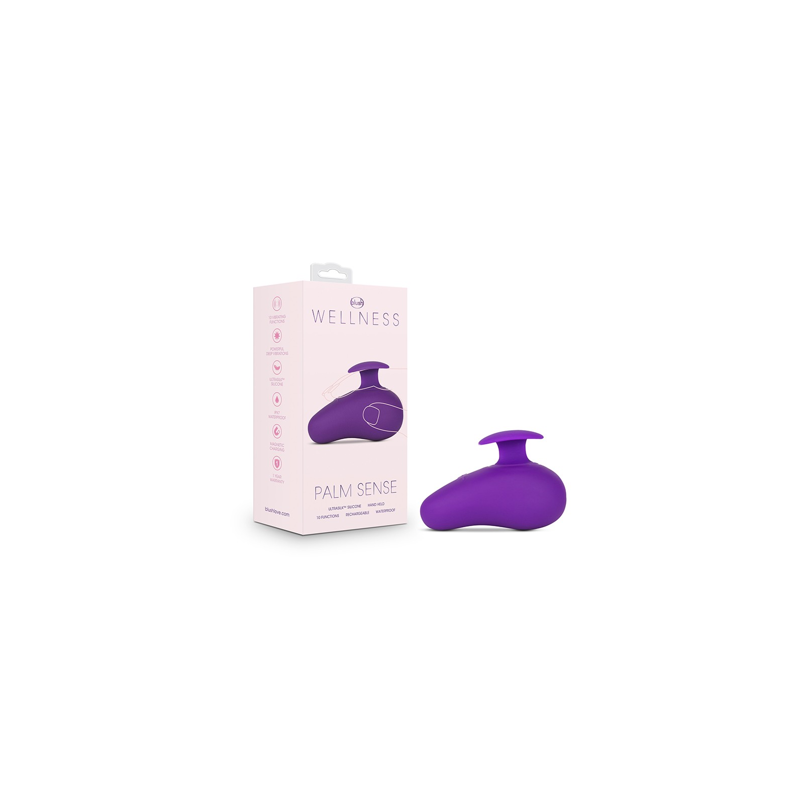 Wellness Palm Sense Vibe - Rechargeable Silicone Vibrator