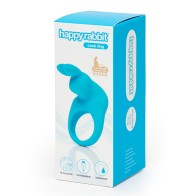 Happy Rabbit Silicone Cockring with Ears - Blue