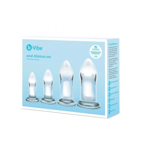 Set de Dilatadores Anales de Vidrio b-Vibe de 4 Piezas