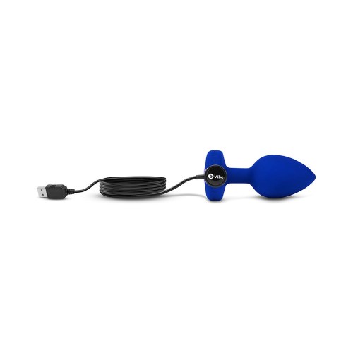 Plug Anal Vibrante Jewel b-Vibe Control Remoto Zafiro Azul L/XL